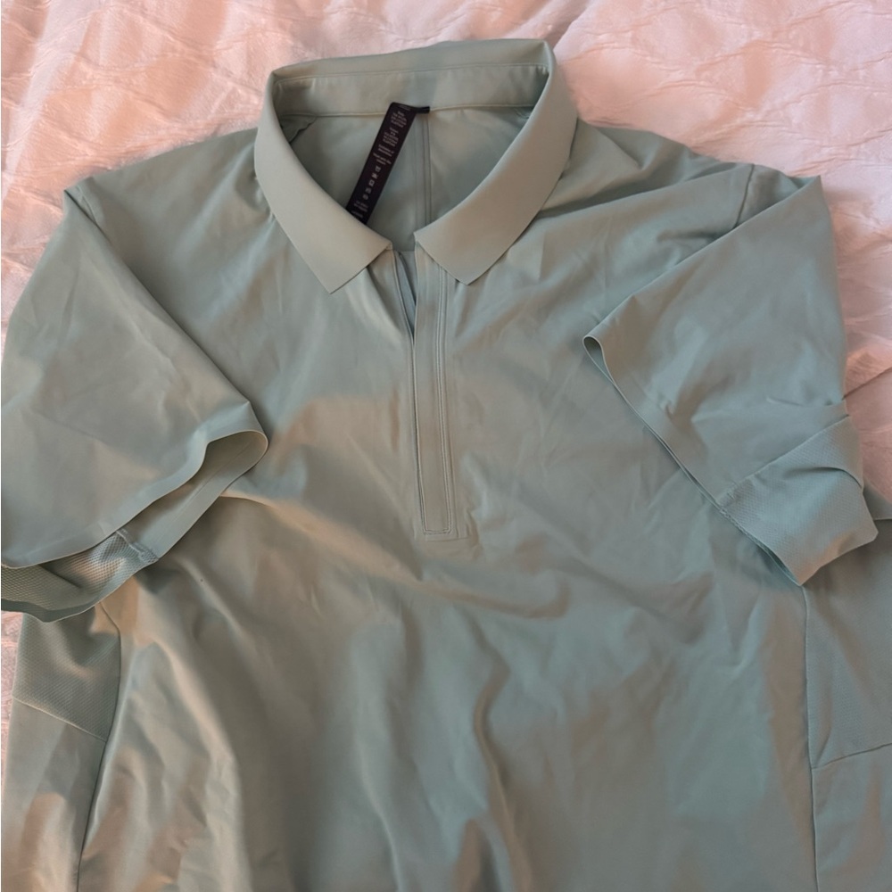 Lululemon Athletica Green Polo Shirt
